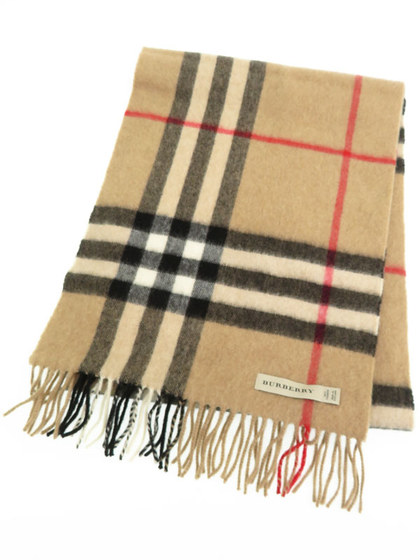 BURBERRY】【スコットランド製】バーバリー『チェック柄 カシミヤ