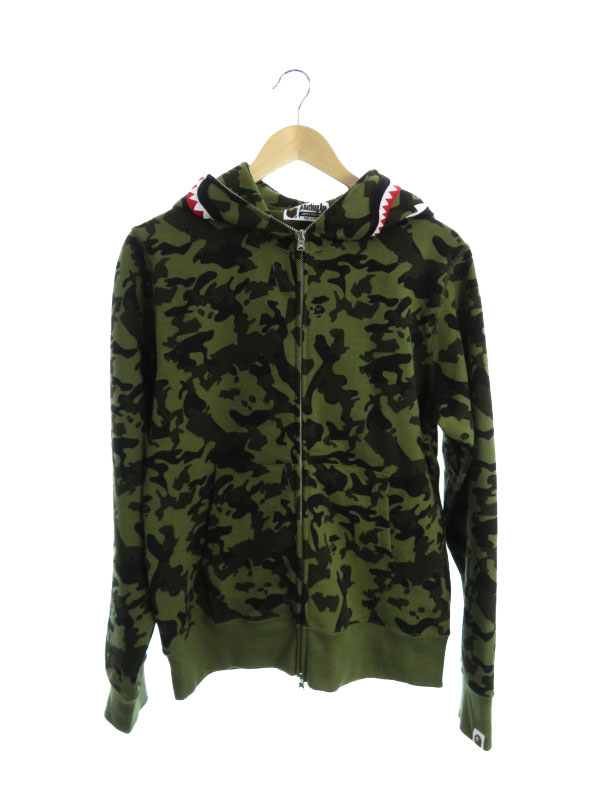 A BATHING APE】【シャークパーカー】【日本製】アベイシングエイプ