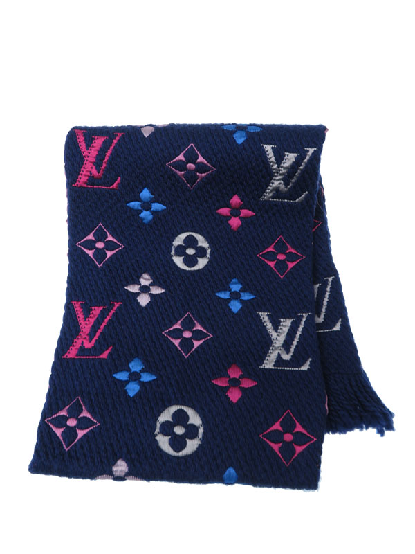 LOUIS VUITTON】【イタリア製】ルイヴィトン『エシャルプ・ロゴマニア