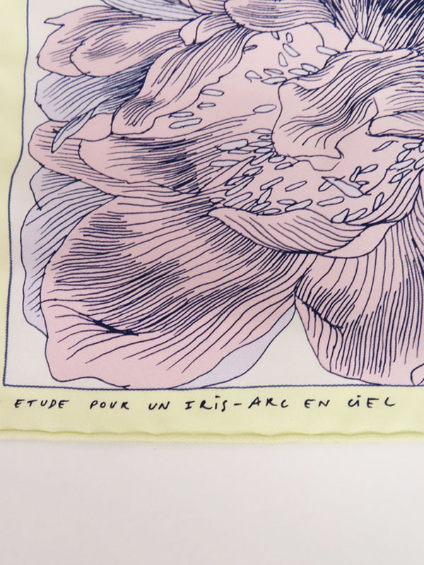 HERMES】【Etude pour un Iris】【フランス製】エルメス『カレ45