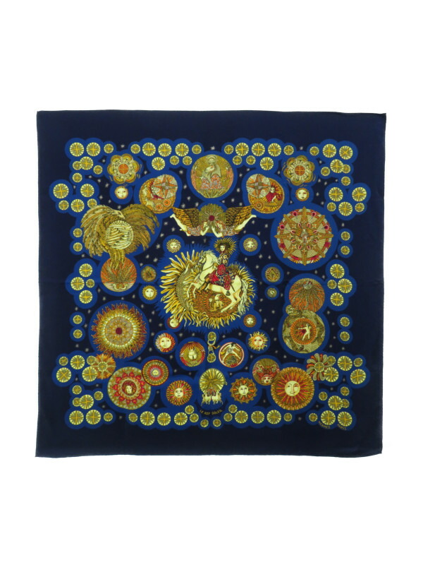 HERMES】【LE ROY SOLEIL】エルメス『カレ90 太陽王』レディース