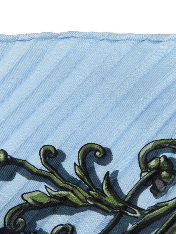 HERMES】【DIES ET HORE】エルメス『カレ90 プリーツスカーフ 占星術