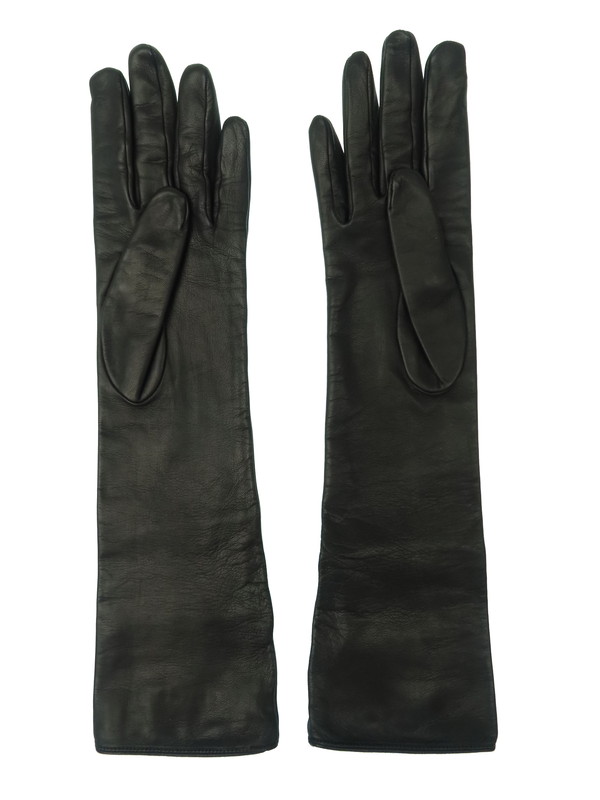 GUCCI】【イタリア製】グッチ『レザーロンググローブ size7 1/2