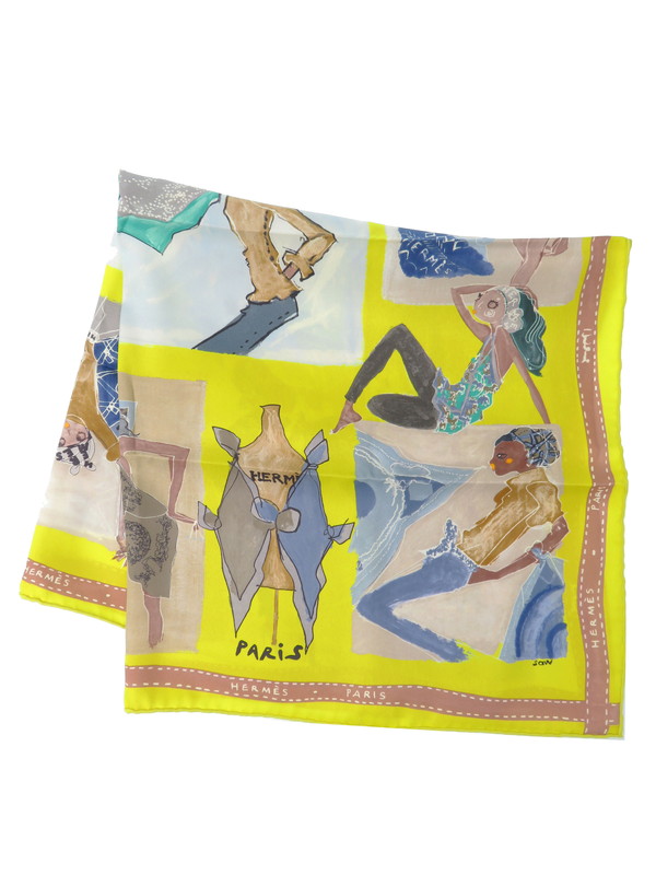 HERMES】【Jaime mon Carre】【フランス製】エルメス『カレ70 ジェーム