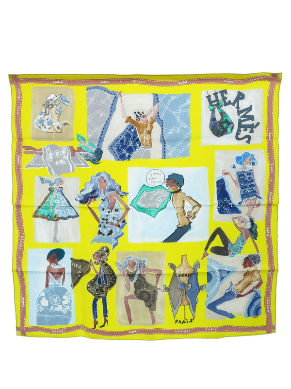 HERMES】【Jaime mon Carre】【フランス製】エルメス『カレ70 ジェーム