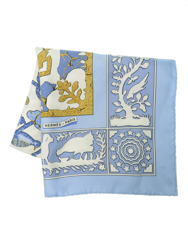 HERMES】【EARLY AMERICA】【フランス製】エルメス『カレ90 古き良き