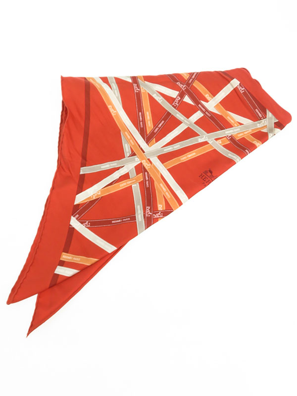 HERMES】【ボルデュック】【フランス製】エルメス『三角スカーフ