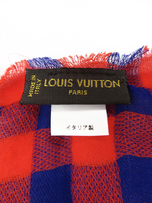LOUIS VUITTON】【イタリア製】ルイヴィトン『チェック柄 コットン
