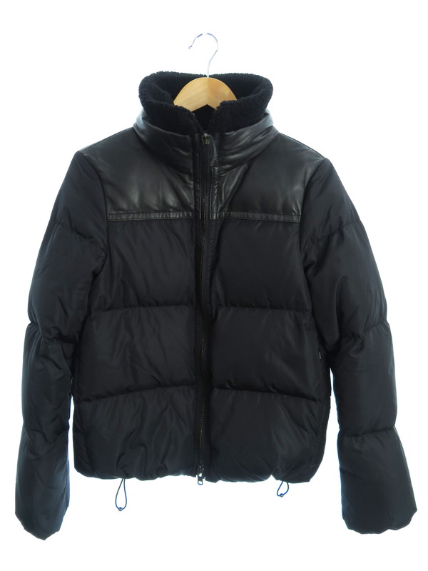 COACH】【アウター】コーチ『レザー切替ダウンジャケット sizeS/P