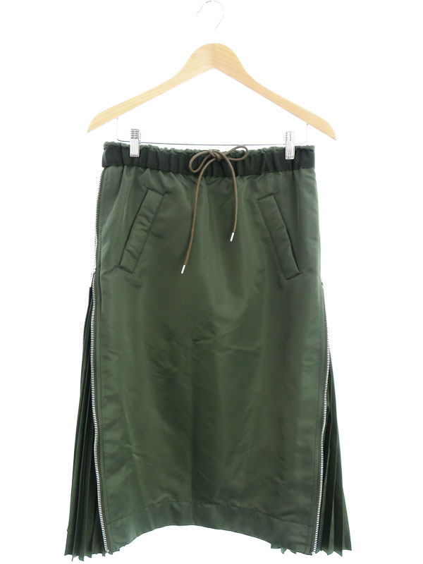 Sacai】【MA-1 Skirt】【日本製】【ボトムス】サカイ『サイドプリーツ