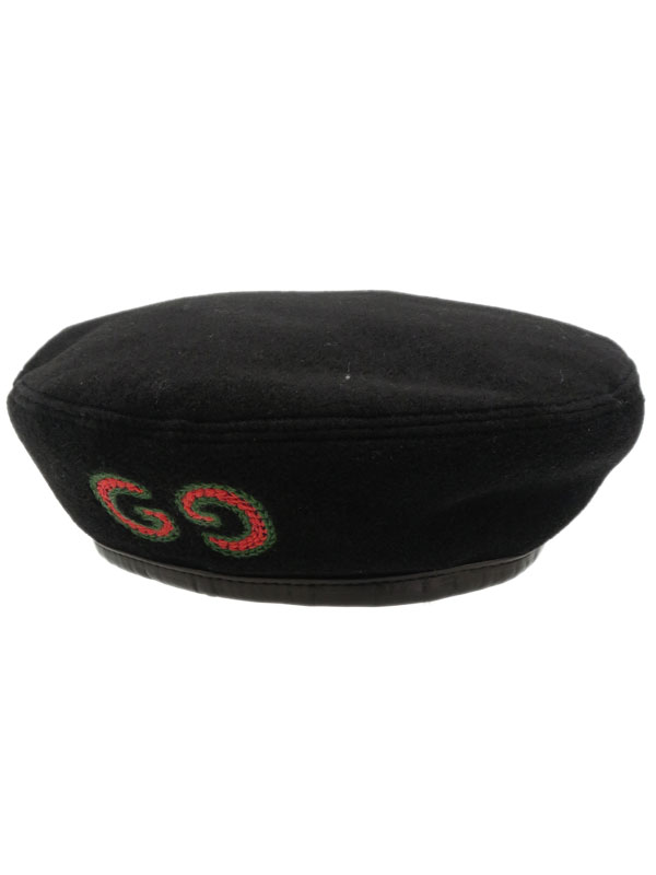 GUCCI】【GGパッチ ベレー】【イタリア製】グッチ『ベレー帽 sizeL 58