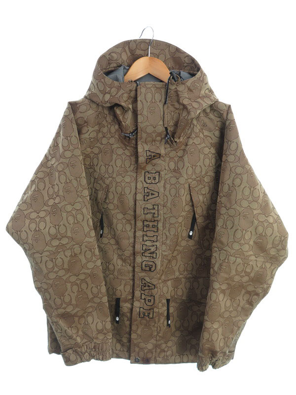 A BATHING APE】【COACH SNOWBOARD JACKET】【シグネチャー】ア