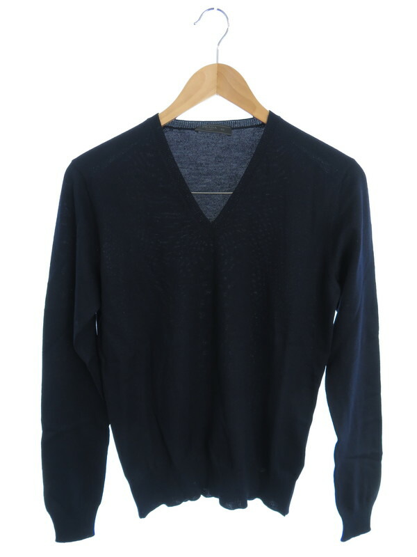 PRADA】【イタリア製】【トップス】プラダ『Vネック長袖ニット size44