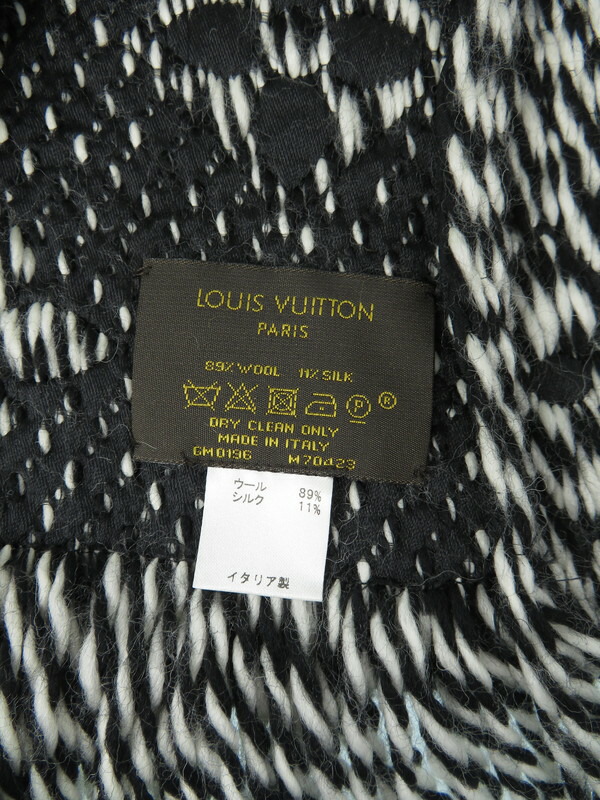 LOUIS VUITTON】【イタリア製】ルイヴィトン『エシャルプ・ロゴマニア