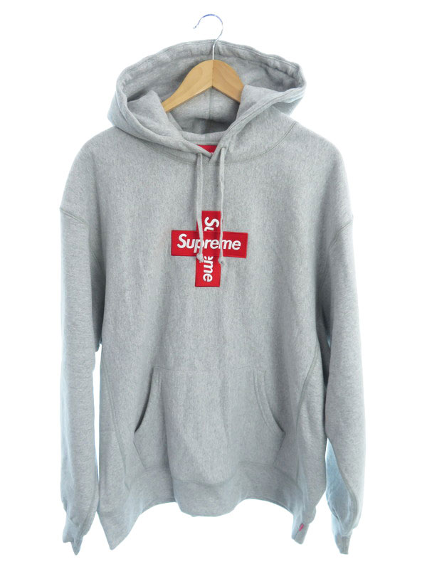Supreme】【Cross Box Logo Hooded Sweatshirt】カナダ製シュプリーム