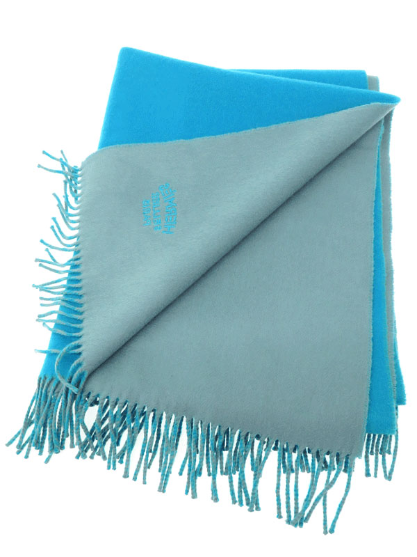 HERMES】【英国製】エルメス『カシミヤストール』ユニセックス