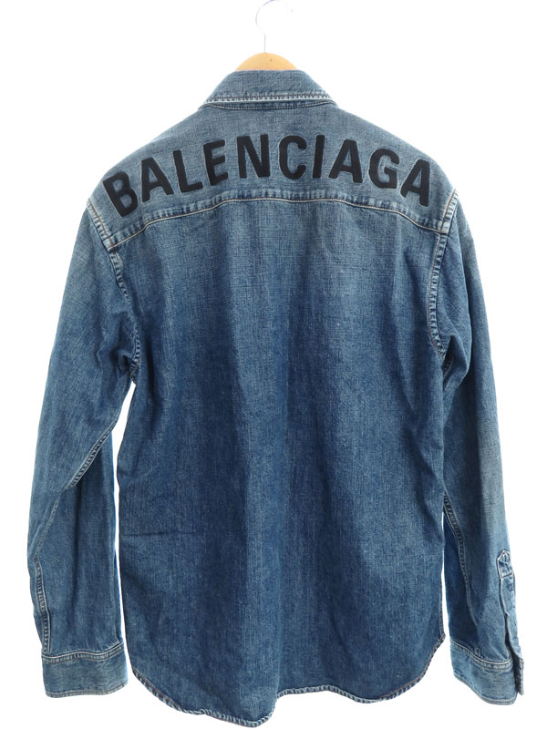 BALENCIAGA】【トップス】バレンシアガ『長袖デニムシャツ size37