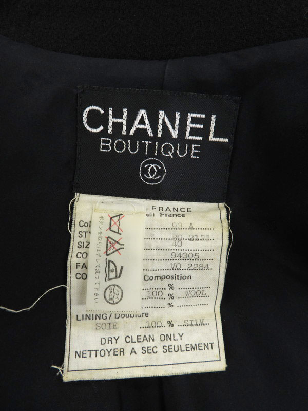 CHANEL】【紙タグ】【1993年秋冬】【フランス製】【ココマーク】【CC