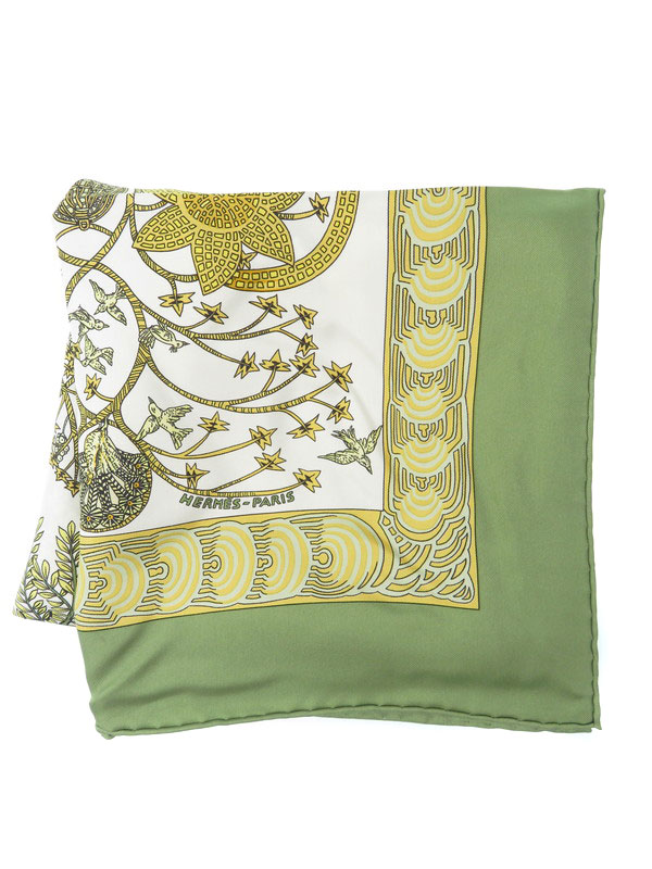 HERMES】【Les legendes de l'Arbre】【フランス製】エルメス『カレ90