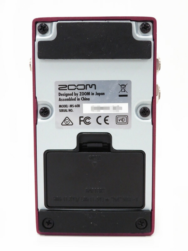 ZOOM】ズーム『ベース用マルチエフェクター』MS-60B Ver2.0 1週間保証