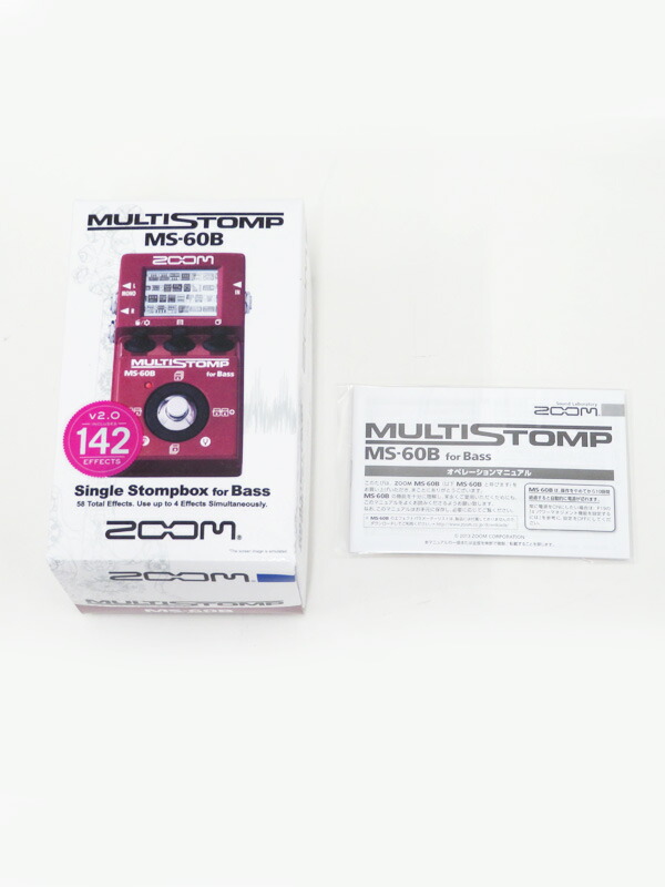 ZOOM】ズーム『ベース用マルチエフェクター』MS-60B Ver2.0 1週間保証