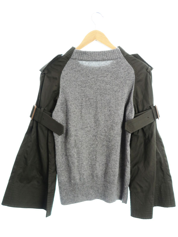 Sacai】サカイ『デザイン 長袖切替ニット size2』16-02687 2016
