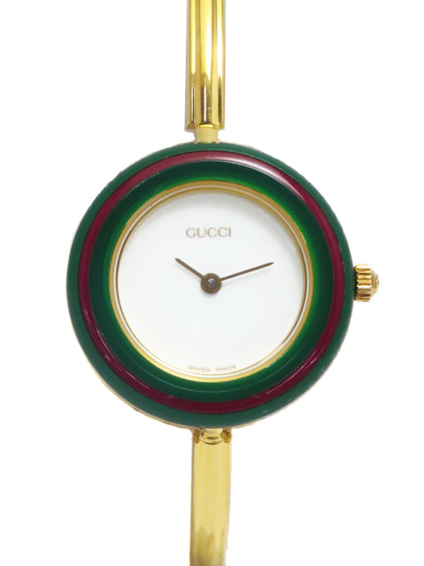 GUCCI】グッチ『チェンジベゼルウォッチ』11/12.2 レディース クォーツ