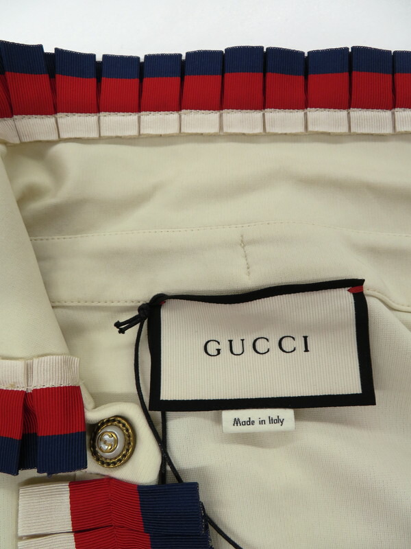 GUCCI】グッチ『フリル リボン ワンピース sizeS』457035-X5L50