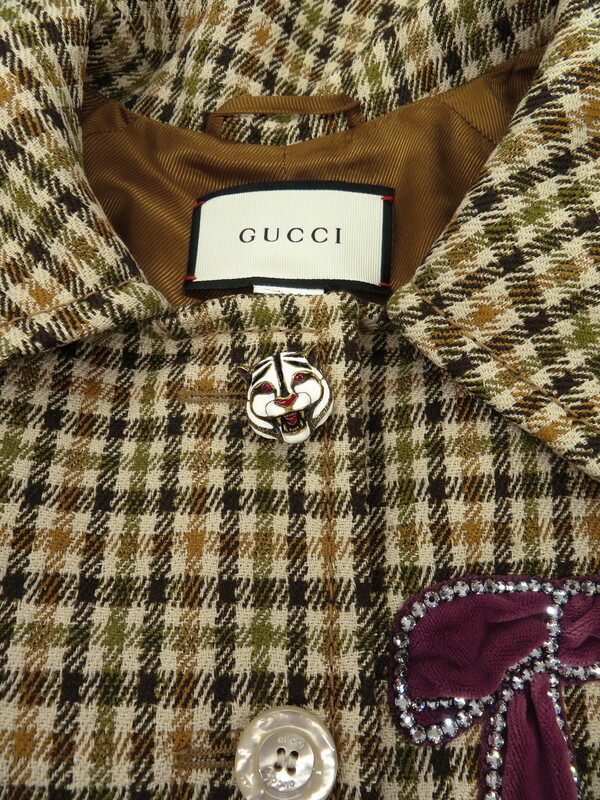 GUCCI】グッチ『チェック柄 コート size36』504604 ZKK35 2017