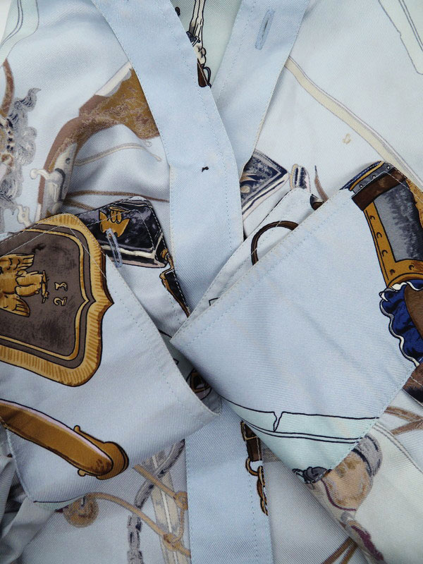 HERMES】エルメス『マルジェラ期 シルク長袖シャツ size38』レディース