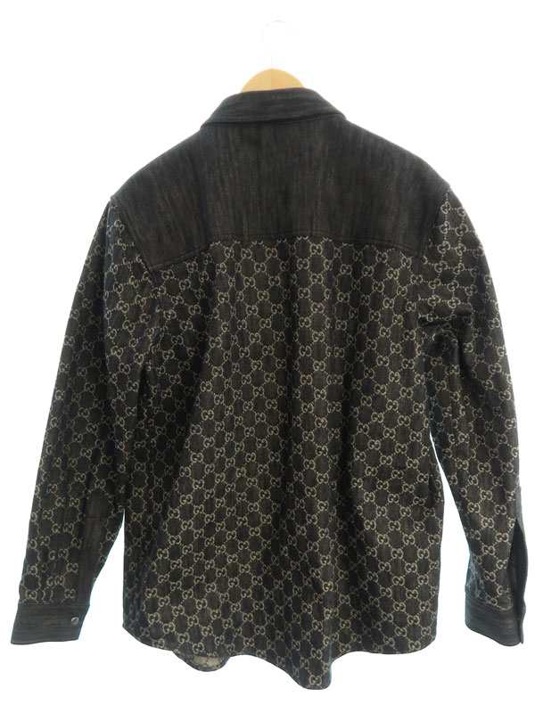 GUCCI】グッチ『GGジャカードデニム シャツ size52』669613 XDBUF