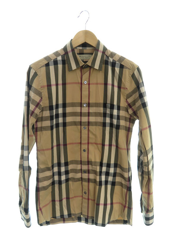 BURBERRY】バーバリー『チェック柄 長袖シャツ sizeS P』4557598