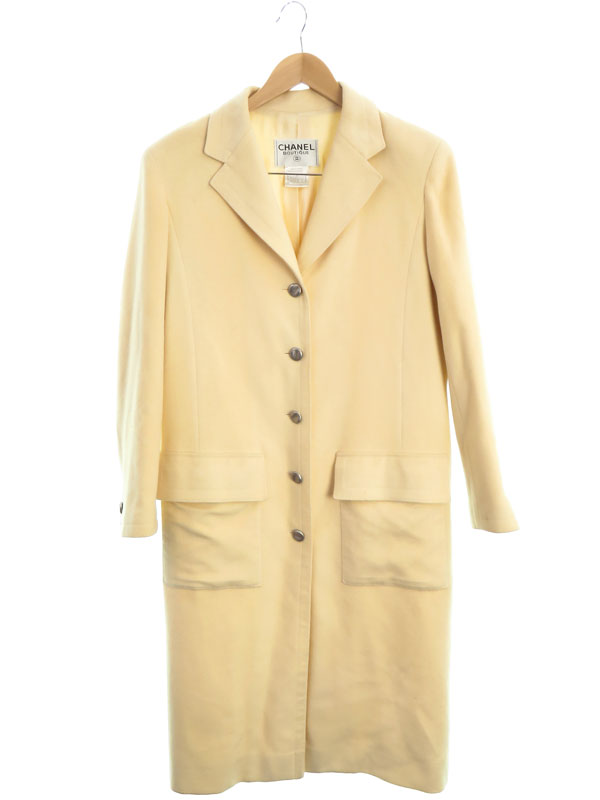 CHANEL】シャネル『ウール ロングコート size38』P10920V06500 98P