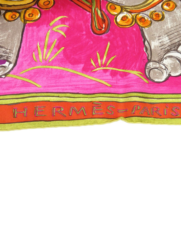 HERMES】エルメス『カレ90 深いインドの愛 BELOVED INDIA』レディース