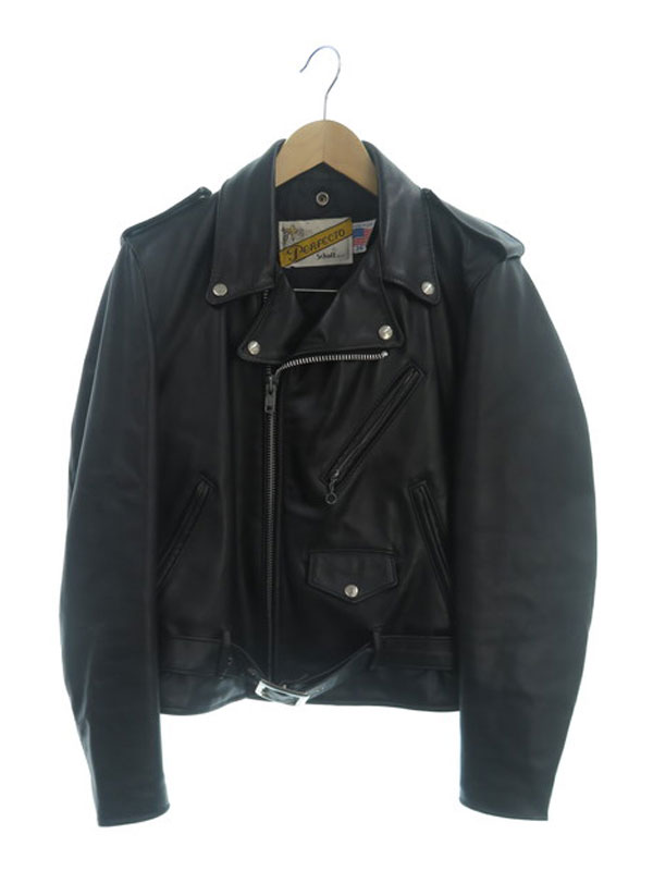 Schott N.Y.C.】ショット『星条旗 レザーライダースジャケット size36