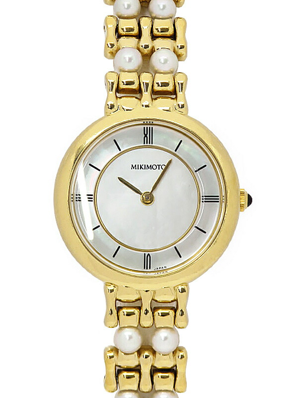 MIKIMOTO】ミキモト『パールウォッチ』レディース クォーツ 1ヶ月保証