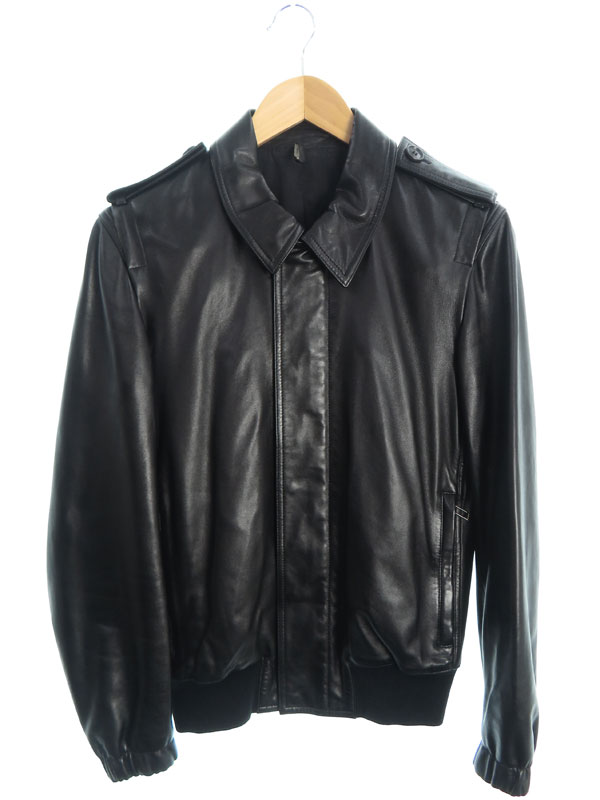 Dior Homme】ディオールオム『レザージャケット size44』0E3541480089