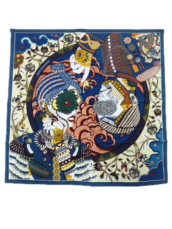 HERMES】エルメス『カレ90 デュオ コスミック DUO COSMIQUE