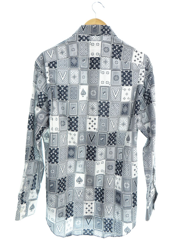LOUIS VUITTON】ルイヴィトン『モノグラム トランプ柄 長袖シャツ