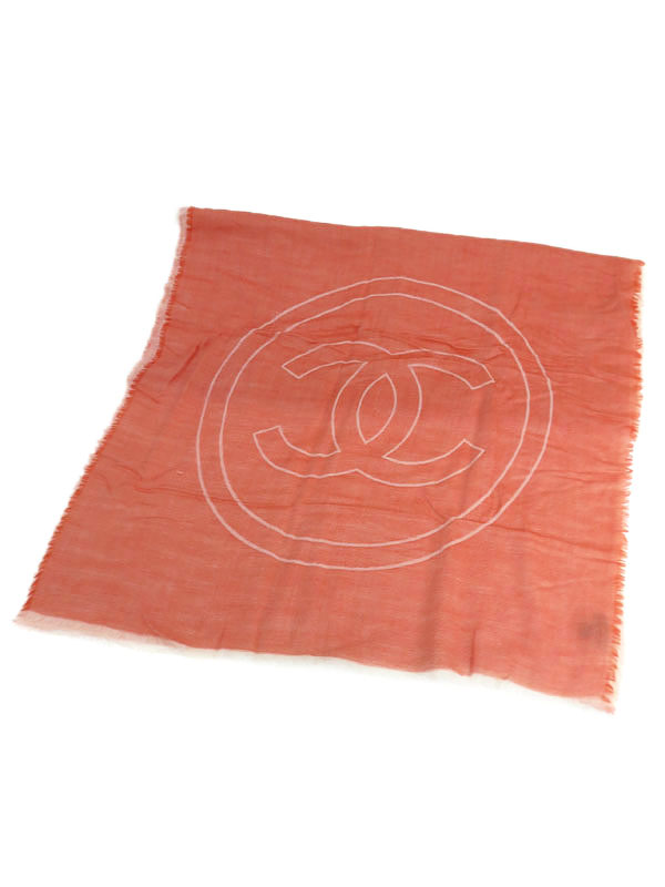 CHANEL】シャネル『ココマーク カシミヤ ストール』レディース