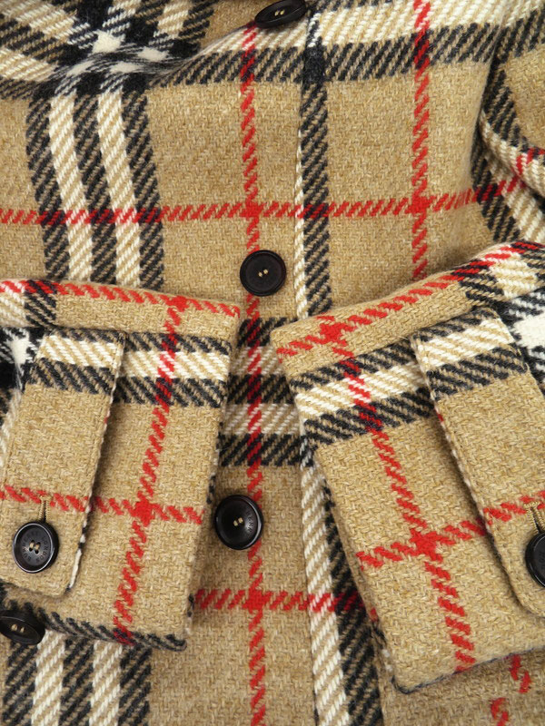 BURBERRY LONDON】バーバリーロンドン『チェック柄 ダブルコート size8