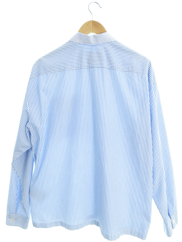 PRADA】プラダ『ストライプ ジップ 長袖シャツ sizeM』SC540 S211 13JW