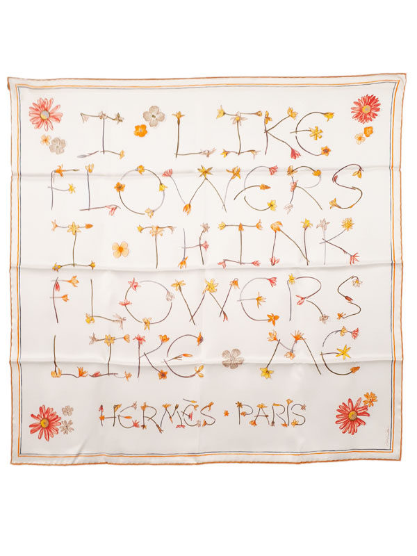 HERMES】エルメス『カレ70 アイ・ライク・フラワーズ I LIKE FLOWERS