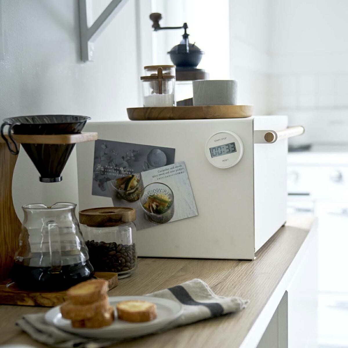 山崎実業(yamazaki) tosca【ブレッドケース トスカ ホワイト