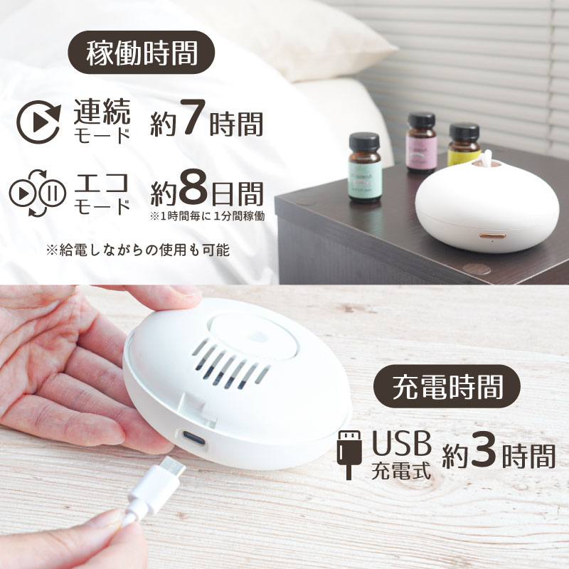 楽天市場】アロマ ディフューザー コードレス 香り リラックス 虫よけ