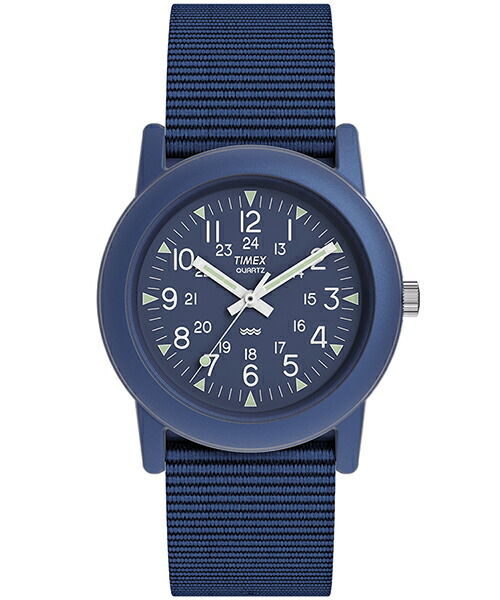 楽天市場】タイメックス キャンパー 34mm 復刻モデル チビミリ ブルー