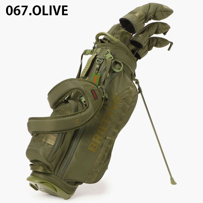 BRIEFING CR-4 キャディバッグセット オリーブ色 BRIEFING GOLF CR-4