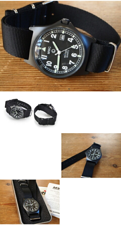楽天市場】ミリタリーウォッチ MWC時計 イギリス軍 G10LM PVD ブラック
