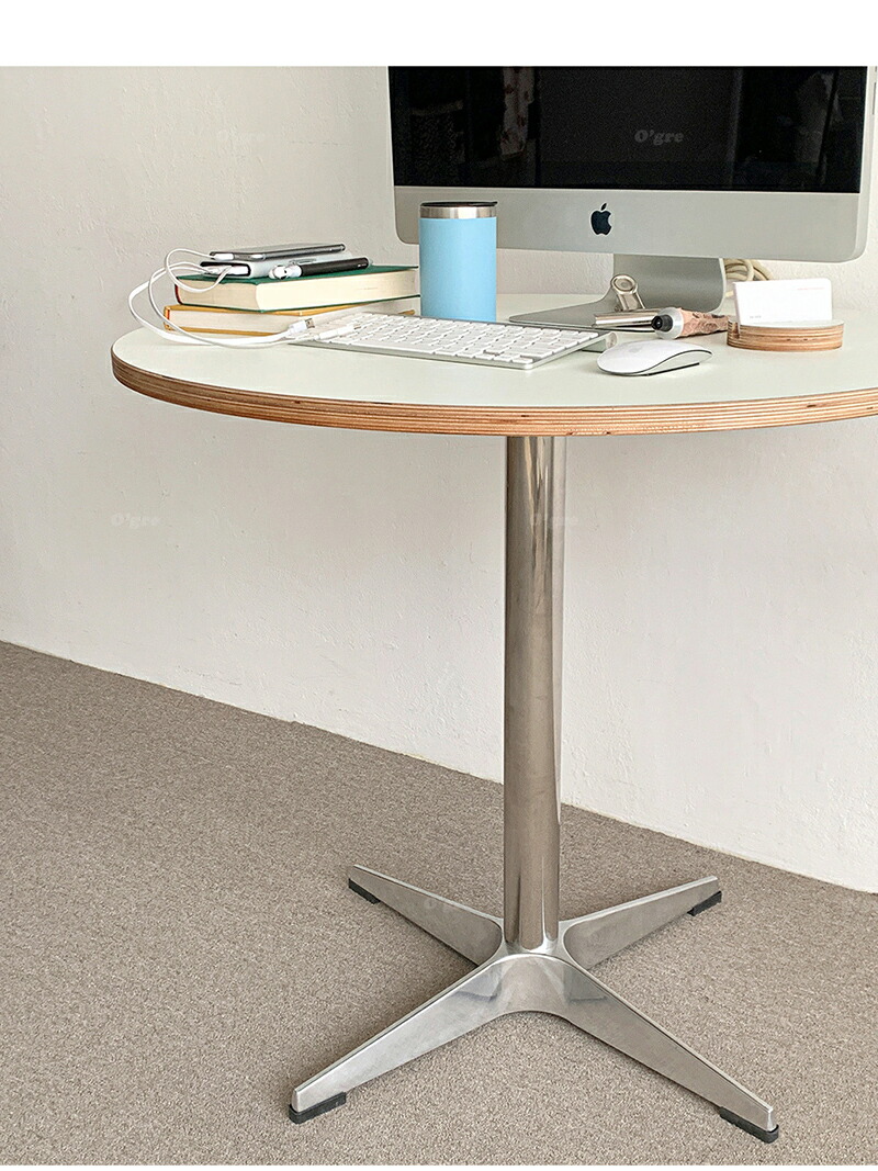 楽天市場】O'gre オグレ シラカバHPLホマイカ円形テーブル 韓国