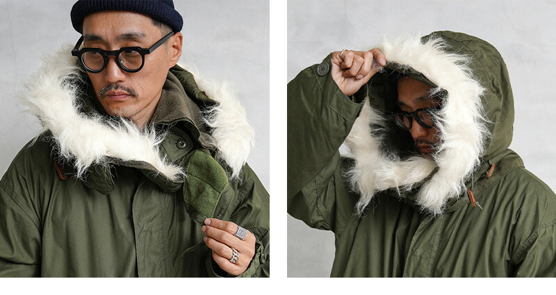 楽天市場】実物 新品 デッドストック 米軍 M-65用フード アクリル